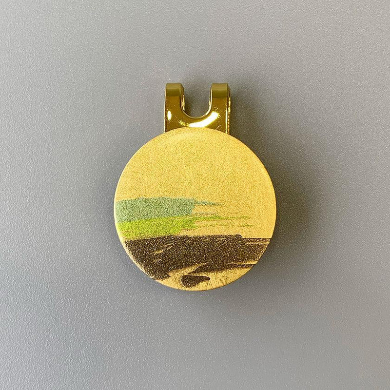 [OPTION] GOLF MARKER (RED TEXT) PERSONALIZED UV PRINTING | KANAZAWA GOLD LEAF | HAKUICHI