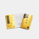 [BLOTTING PAPER] 5-BOOK SET UMEMIYABI  WITH GOLD LEAF | KANAZAWA GOLD LEAF | HAKUICHI