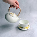 [TEA POT & CUPS SET] RS MARBLE CUP&SAUCER TEA POT | KANAZAWA GOLD LEAF | HAKUICHI