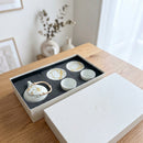 [TEA POT & CUPS SET] RS MARBLE CUP&SAUCER TEA POT | KANAZAWA GOLD LEAF | HAKUICHI