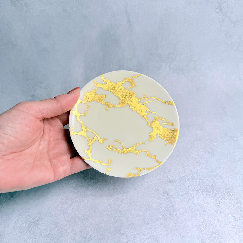 CUPS & SAUCER] RS MARBLE CUP&SAUCER TEA POT | KANAZAWA GOLD LEAF