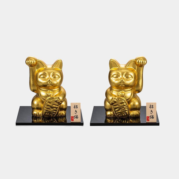 [BECKONING (LUCKY) CAT] LUCKY CHARMS MANEKI NEKO | KANAZAWA GOLD LEAF | HAKUICHI