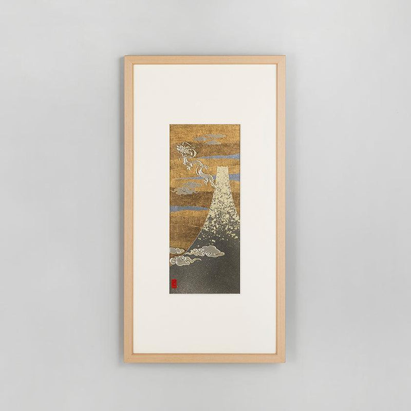 [藝術面板] 好運圖案 MT.富士|金澤金箔|箔一