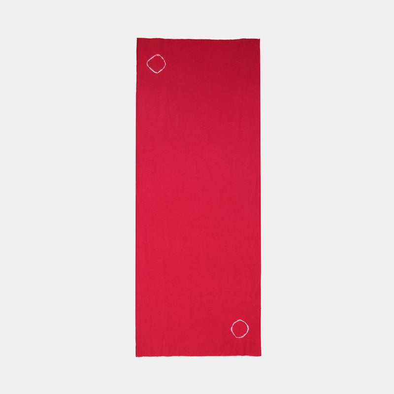 [TOWELS] SCREW-SQUEEZED WASHCLOTH (RED AND RED) WITH PAPER BOX | KYOTO KANOKO SHIBORI| YOAKE
