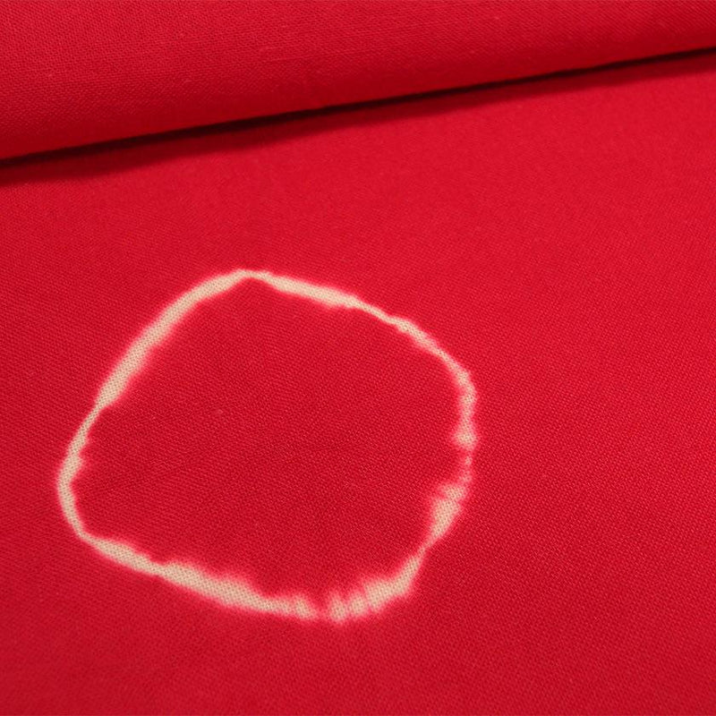 【수건】 나사 압착 수건 (빨간색과 빨간색) (화장품 상자 첨부) | 시보리 교토 가노코