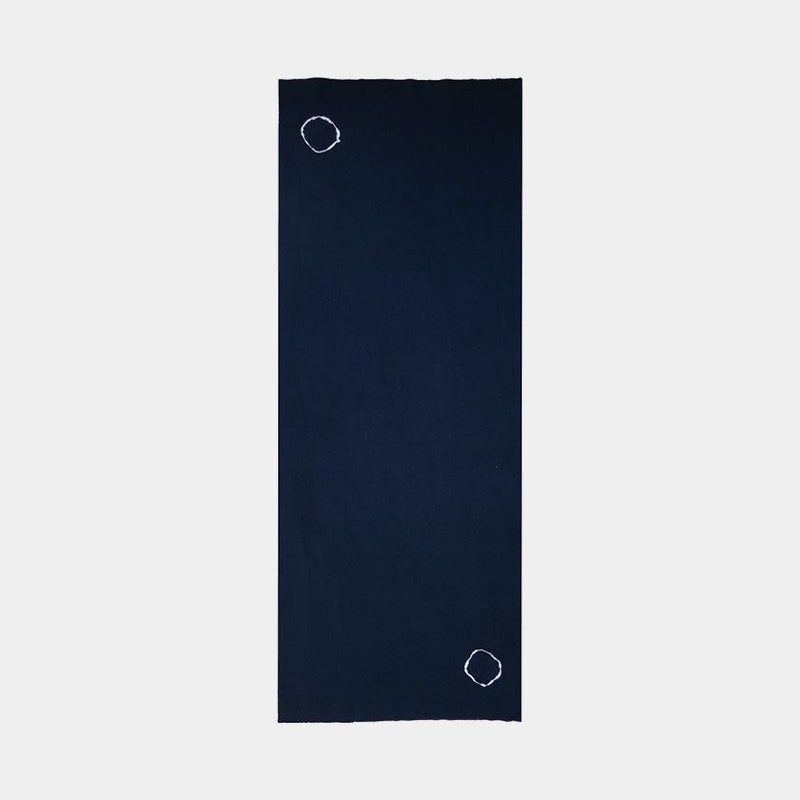 [TOWELS] SCREW-SQUEEZED WASHCLOTH (DARK INDIGO) WITH PAPER BOX | KYOTO KANOKO SHIBORI| YOAKE