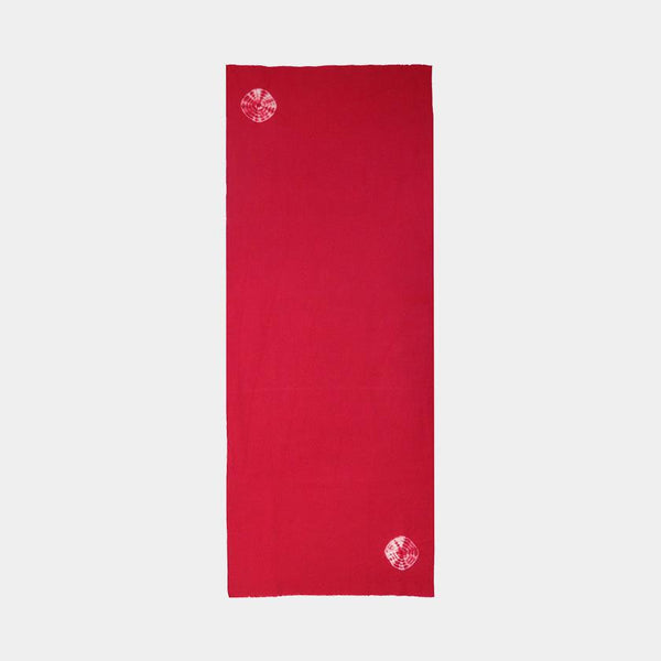 [毛巾]傘包毛巾（紅色和紅色）（帶化妝盒）|京都Kanoko Shibori