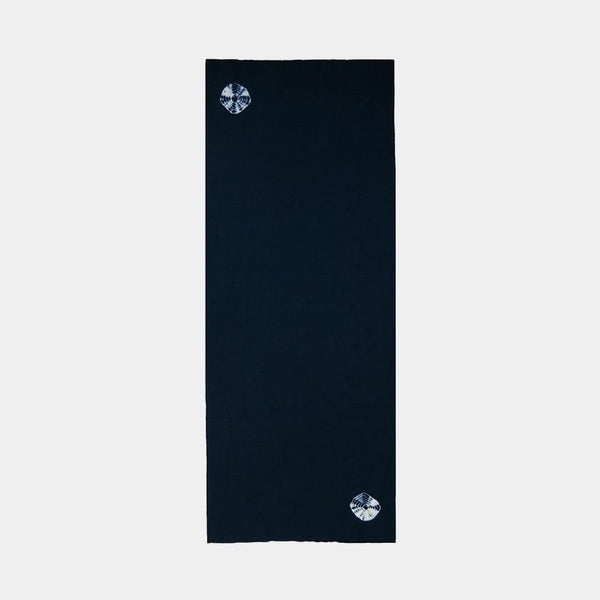 [ผ้าเช็ดตัว] ผ้าขนหนูห่อร่ม (สีครามสีเข้ม) พร้อมกล่องกระดาษ | Kyoto Kanoko Shibori | Yoake