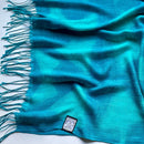 [SCARF] HAND-DYED STALL WITH NATURAL INDIGO (SQUEEZE) | INDIGO DYEING| INDIGO KESENNUMA