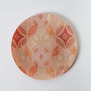 [LARGE PLATE] PLATE SHIPPO PATTERN BEIGE & WHITE 2-PIECE SET | NISHIJIN TEXTILES | RE:NISTA