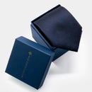 [TIE] ORIGINAL LOGO DEEP BLUE | JAPANESE SILK | SHAKUNONE (WITH GIFT PAPER BAG)