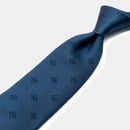 [TIE] ORIGINAL LOGO DEEP INDIGO | JAPANESE SILK | SHAKUNONE (WITH GIFT PAPER BAG)