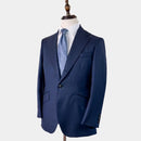 [TIE] ORIGINAL LOGO REDDISH SKY BLUE | JAPANESE SILK | SHAKUNONE (WITH GIFT PAPER BAG)