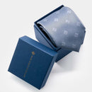 [TIE] ORIGINAL LOGO REDDISH SKY BLUE | JAPANESE SILK | SHAKUNONE (WITH GIFT PAPER BAG)