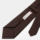 [TIE] ORIGINAL LOGO GENTLE BROWN | JAPANESE SILK | SHAKUNONE (WITH GIFT PAPER BAG)