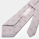 [TIE] ORIGINAL LOGO MILD SILVER | JAPANESE SILK | SHAKUNONE (WITH GIFT PAPER BAG)