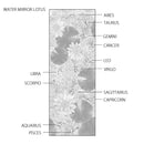 [WALL SCROLL (HANGING SCROLL)] WATER MIRROR LOTUS  (SET: 23K GOLD quality certification) | WALL SCROLL (HANGING SCROLL)| KAITAKUDO ART