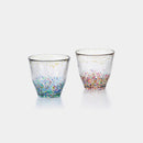 [GLASS] MATSURI PAIR OF ROCK GLASS GOLDEN ACCENTS | TSUGARU VIDRO| ADERIA