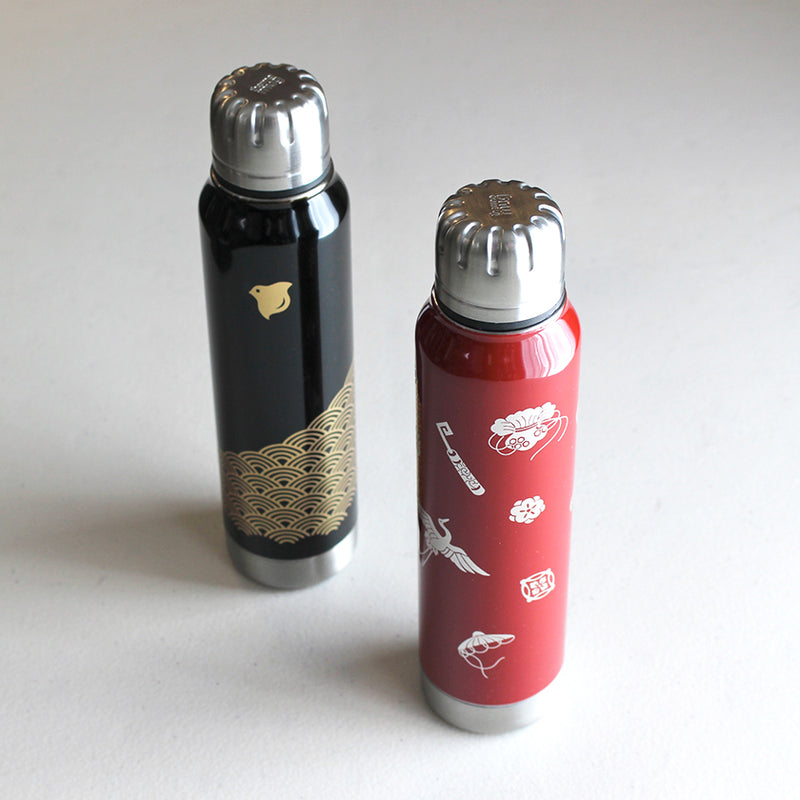 [TUMBLER / WATER BOTTLE] THERMO MUG URUSHI UMBRELLA BOTTLE TREASURE EXHAUSTION (RED) | ECHIZEN LACQUERWARE| TAKUMIICHI