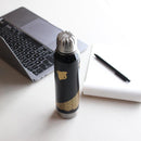 【텀블러/물병】 열머그루시 우산병 웨이브 치도리(블랙) | 에치젠 칠기