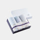 [TOWELS] "IRODORI" 2 BATH TOWELS AND 2 FACE TOWELS SET (BLUE / WHITE) | IMABARI TOWELS
