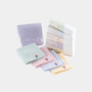 [TOWELS] "SAKI" 5 GAUZE PILE HANDKERCHIEF GIFTBOX (PINK・BLUE・GREEN・YELLOW・PURPLE) | IMABARI TOWELS