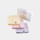 [ผ้าเช็ดตัว] "Saki" 3 ผ้าเช็ดหน้ากองผ้ากอซกองของขวัญ (สีชมพู ・ สีเหลือง ・ สีม่วง) | ผ้าเช็ดตัวอิมาบารี