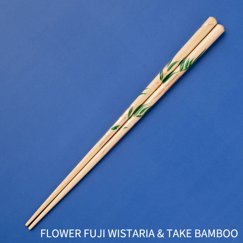 [CHOPSTICKS] RIMPA FLOWER (UME PLUM & PINE TREE, FLOWER FUJI WISTARIA & TAKE BAMBOO) | WAKASA LACQUERWARE| MATSUKAN