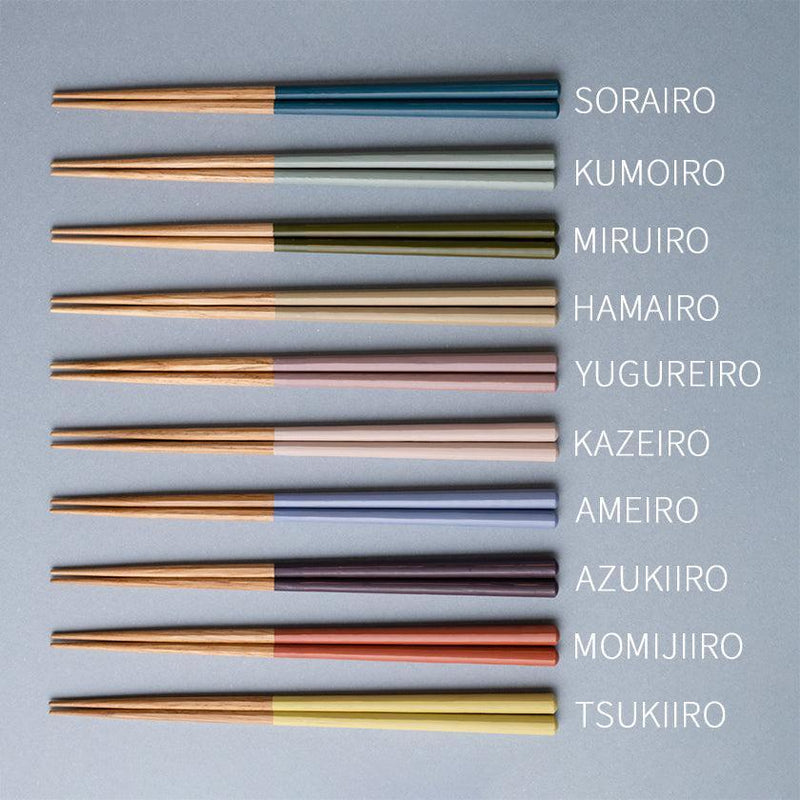 [CHOPSTICKS] HASHIKURA SEASON 01 OAK OCTAGON 22.5cm | WAKASA LACQUERED CHOPSTICKS | MATSUKAN