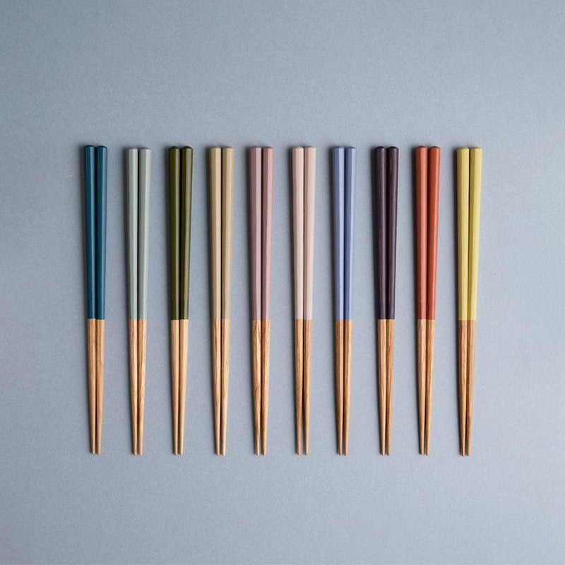 [CHOPSTICKS] HASHIKURA SEASON 01 OAK OCTAGON 22.5cm | WAKASA LACQUERED CHOPSTICKS | MATSUKAN