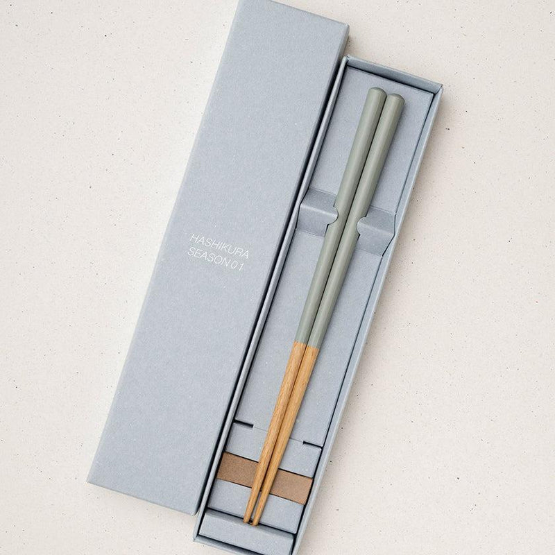 [CHOPSTICKS] HASHIKURA SEASON 01 OAK OCTAGON (CHOPSTICK REST & GIFT BOX SET) | WAKASA LACQUERED CHOPSTICKS | MATSUKAN
