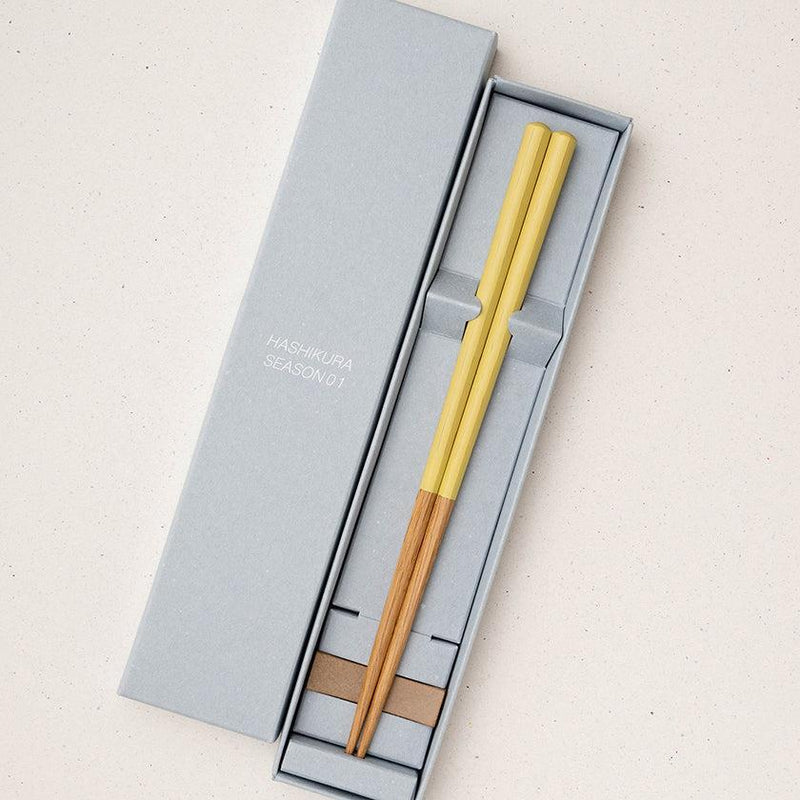 [CHOPSTICKS] HASHIKURA SEASON 01 OAK OCTAGON (CHOPSTICK REST & GIFT BOX SET) | WAKASA LACQUERED CHOPSTICKS | MATSUKAN
