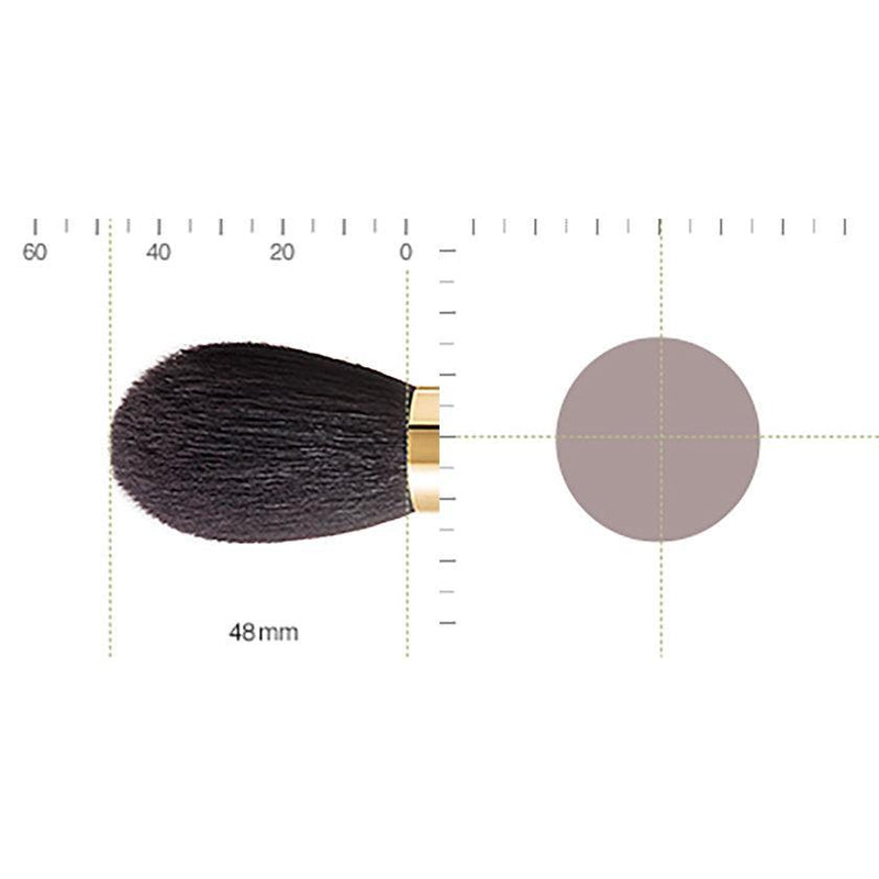 [MAKEUP BRUSH] BISYODO (L) POWDER BRUSH (ROUND) 48MM | MAKEUP BRUSH CRAFT | UYODA BISYODO