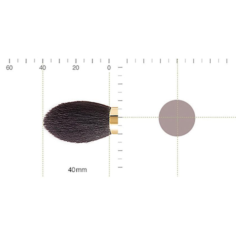 [MAKEUP BRUSH] BISYODO (L) HIGHLIGHT & CHEEK BRUSH (ROUND) 40MM | MAKEUP BRUSH CRAFT | UYODA BISYODO