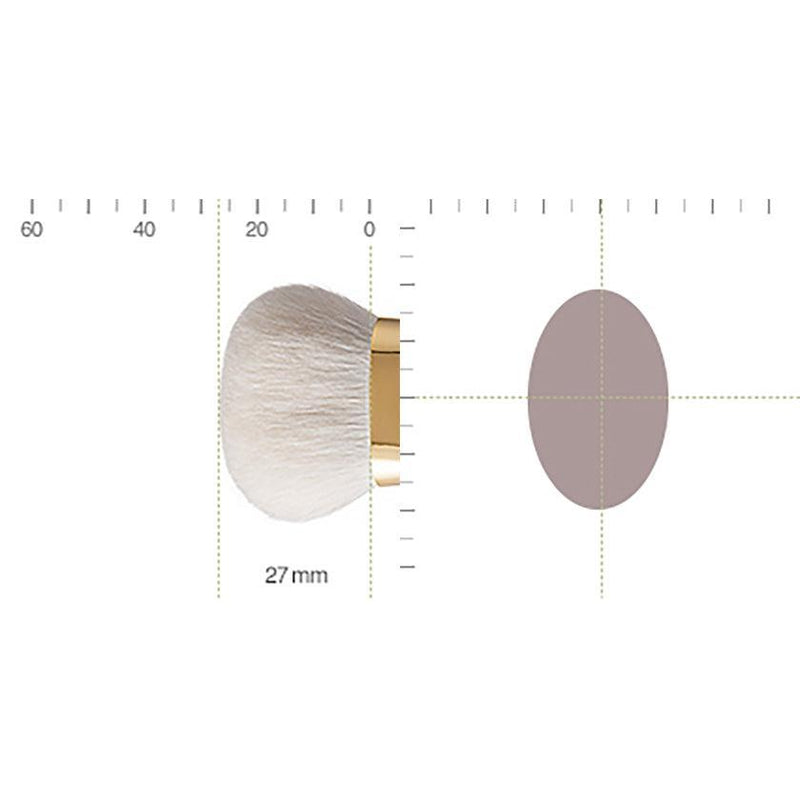 [MAKEUP BRUSH] BISYODO (L) FOUNDATION BRUSH (ROUND FLAT) 27MM | MAKEUP BRUSH CRAFT | UYODA BISYODO