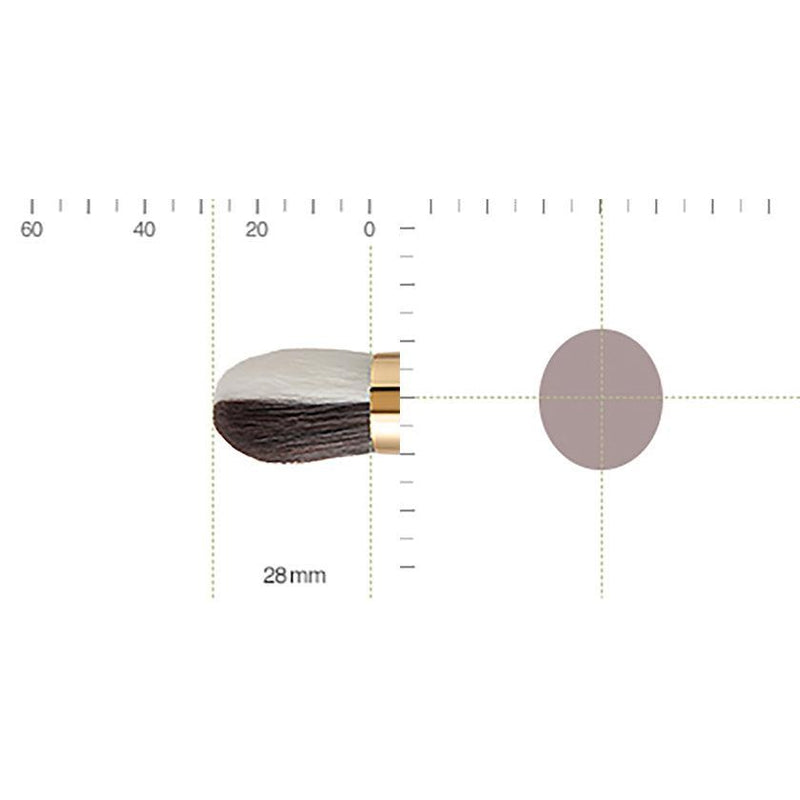 [MAKEUP BRUSH] BISYODO (L) LIQUID FOUNDATION BRUSH (ROUND FLAT) 28MM | MAKEUP BRUSH CRAFT | UYODA BISYODO