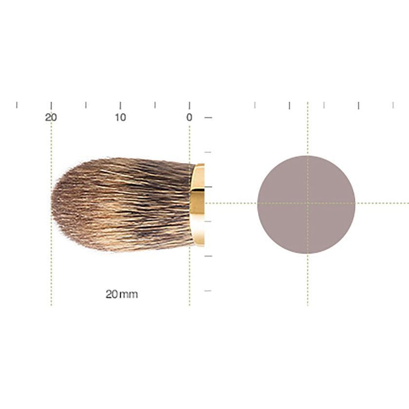 [MAKEUP BRUSH] BISYODO (L) EYESHADOW BRUSH (ROUND) 20MM | MAKEUP BRUSH CRAFT | UYODA BISYODO