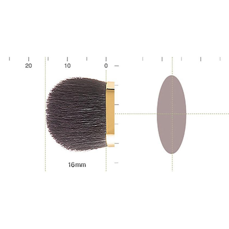 [MAKEUP BRUSH] BISYODO (L) EYESHADOW BRUSH (FLAT) 16MM – FINE GOAT HAIR (SOKOHO) | MAKEUP BRUSH CRAFT | UYODA BISYODO