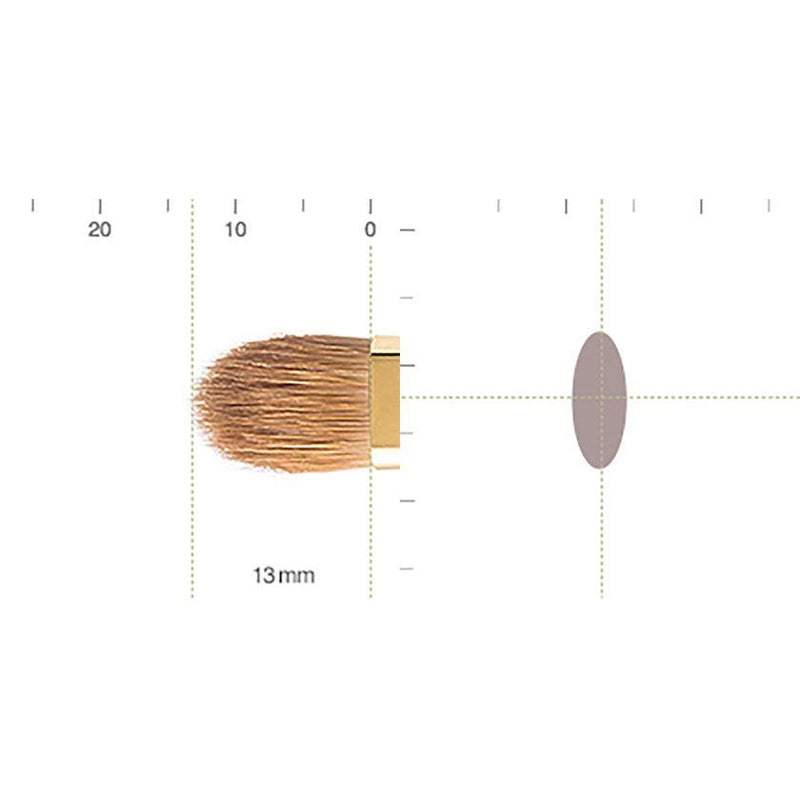 [MAKEUP BRUSH] BISYODO (L) EYESHADOW BRUSH (FLAT) 13MM | MAKEUP BRUSH CRAFT | UYODA BISYODO
