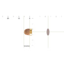 [MAKEUP BRUSH] BISYODO (L) SHADOW LINER BRUSH (FLAT) 5.5MM | MAKEUP BRUSH CRAFT | UYODA BISYODO