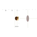 [MAKEUP BRUSH] BISYODO (L) EYEBROW SMUDGER (FLAT) 5.6MM | MAKEUP BRUSH CRAFT | UYODA BISYODO