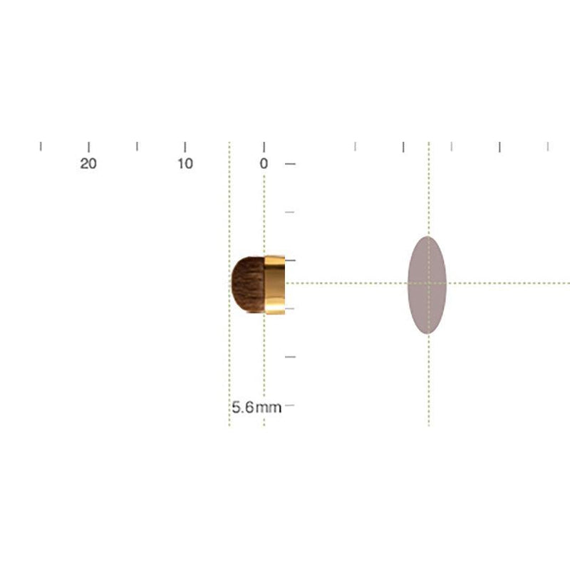 [MAKEUP BRUSH] BISYODO (L) EYEBROW SMUDGER (FLAT) 5.6MM | MAKEUP BRUSH CRAFT | UYODA BISYODO