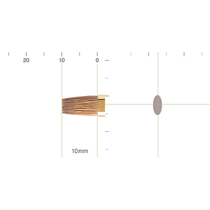 [MAKEUP BRUSH] BISYODO (L) LIP BRUSH (FLAT) 10MM | MAKEUP BRUSH CRAFT | UYODA BISYODO