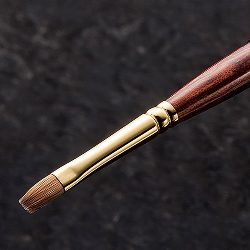 [MAKEUP BRUSH] BISYODO (L) LIP BRUSH WITH CAP (FLAT) 10MM | MAKEUP BRUSH CRAFT | UYODA BISYODO