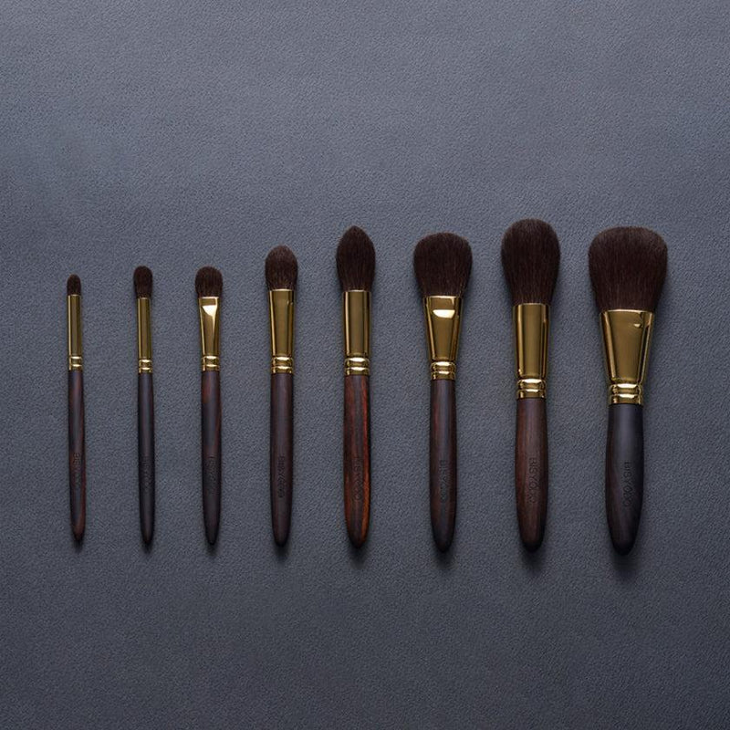[MAKEUP BRUSH 8-PIECE SET] GRAND SET WITH POUCH | MAKEUP BRUSH CRAFT | UYODA BISYODO