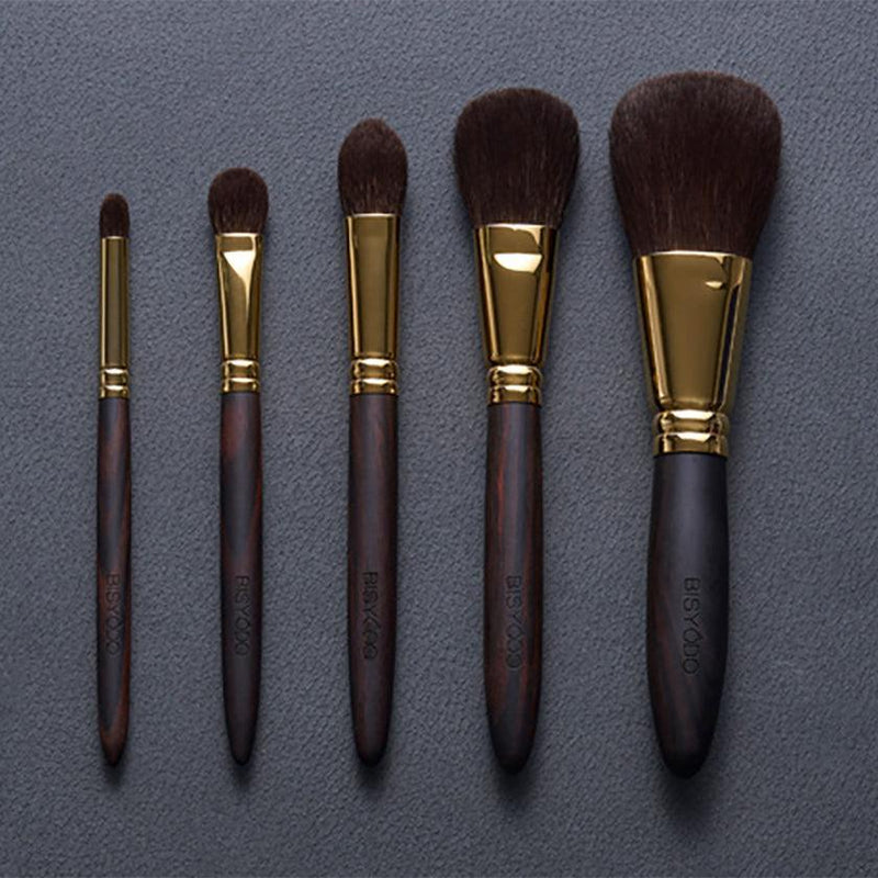 [MAKEUP BRUSH 5-PIECE SET] GRAND SET WITH POUCH | MAKEUP BRUSH CRAFT | UYODA BISYODO