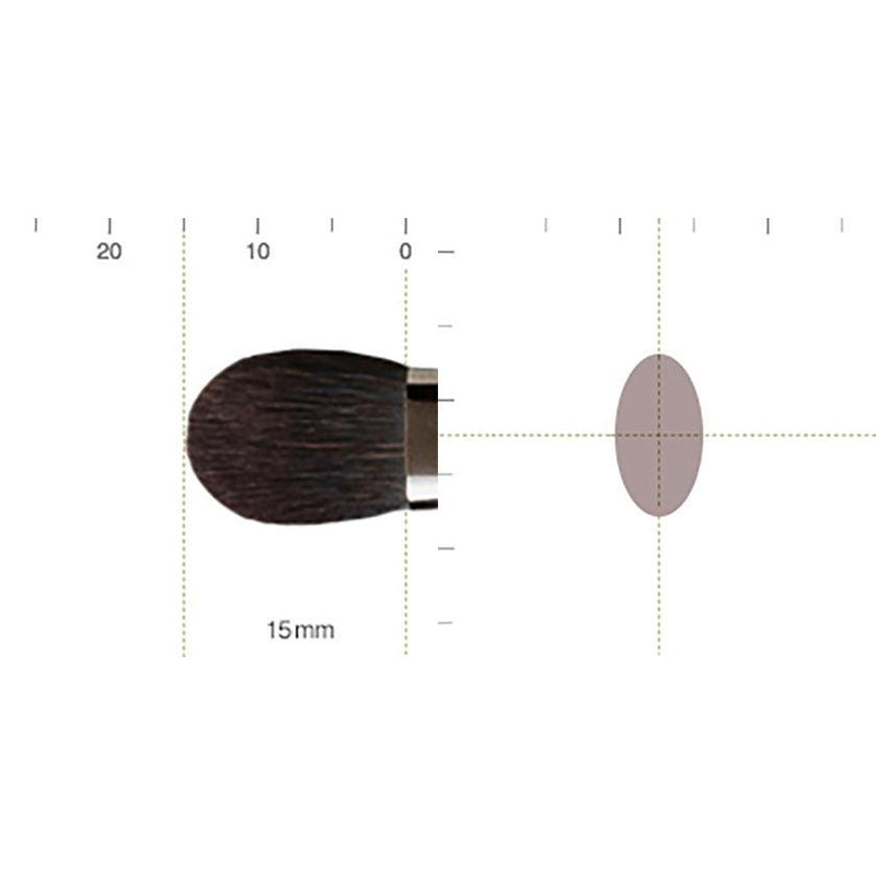 [MAKEUP BRUSH] SHIORI EYESHADOW BRUSH (FLAT) 155MM | MAKEUP BRUSH CRAFT | UYODA BISYODO