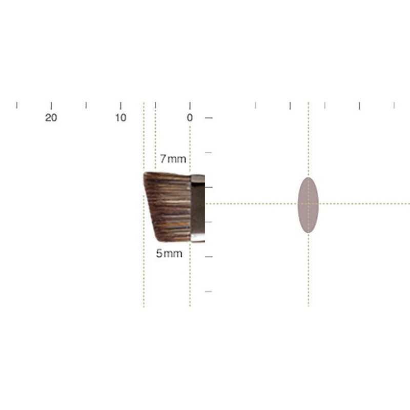 [MAKEUP BRUSH] SHIORI EYEBROW BRUSH (ANGLED) | MAKEUP BRUSH CRAFT | UYODA BISYODO