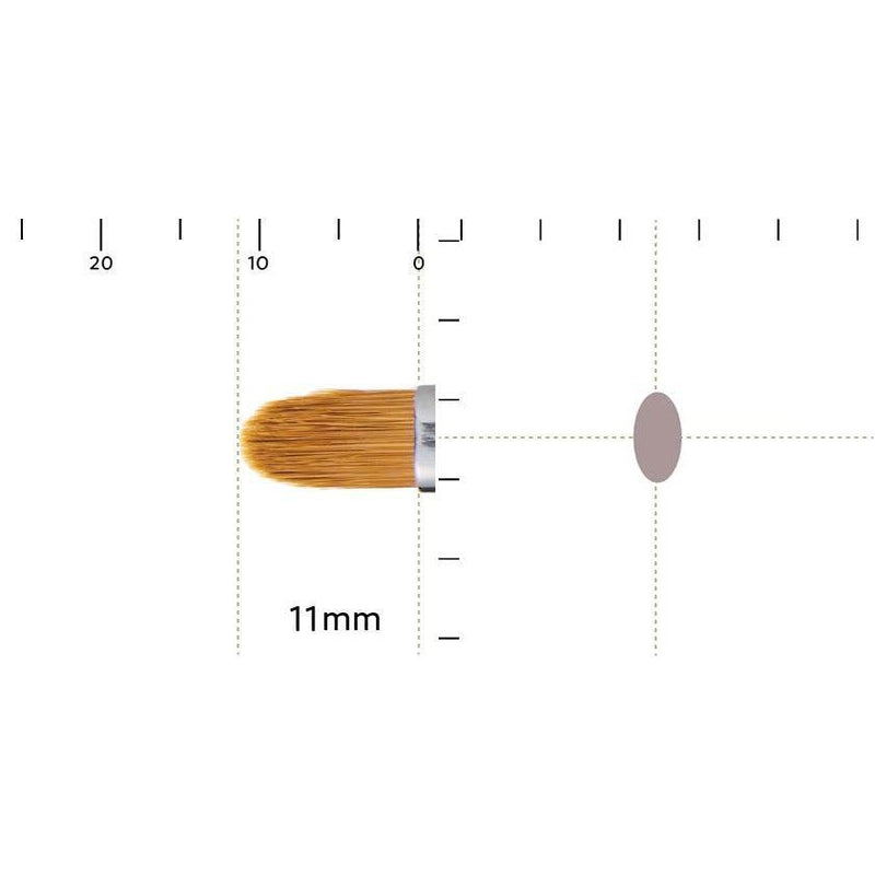 [MAKEUP BRUSH] SHIORI CONCEALER BRUSH WITH CAP (FLAT) | MAKEUP BRUSH CRAFT | UYODA BISYODO