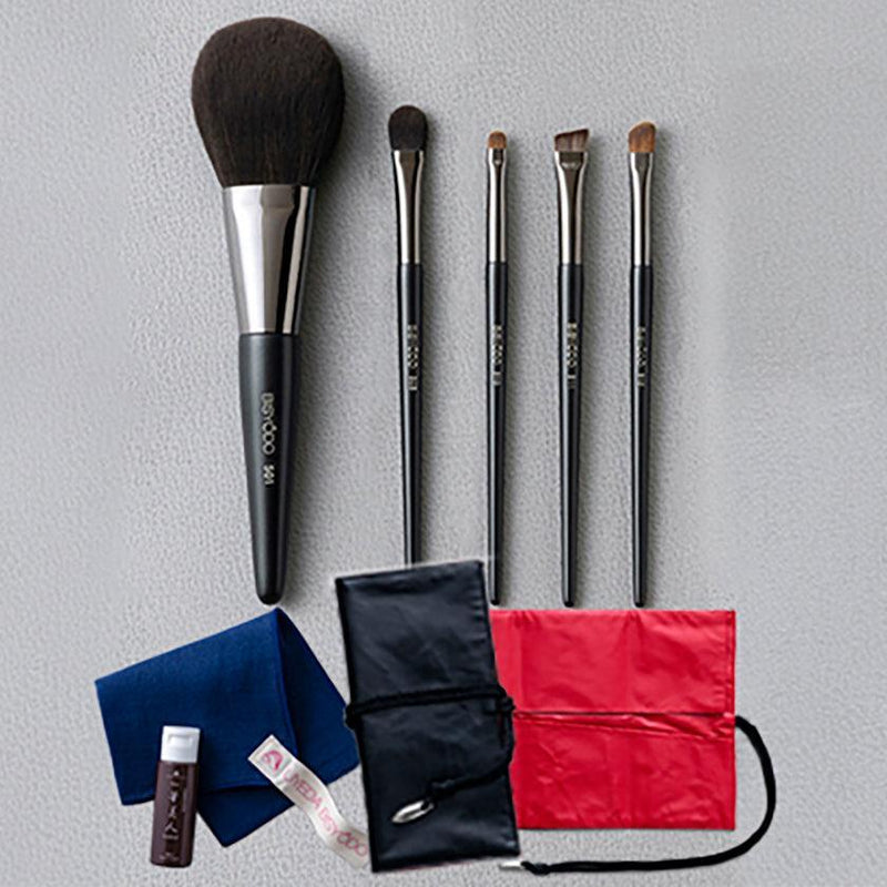 [MAKEUP BRUSH 5-PIECE SET] SHIORI SET WITH POUCH | MAKEUP BRUSH CRAFT | UYODA BISYODO
